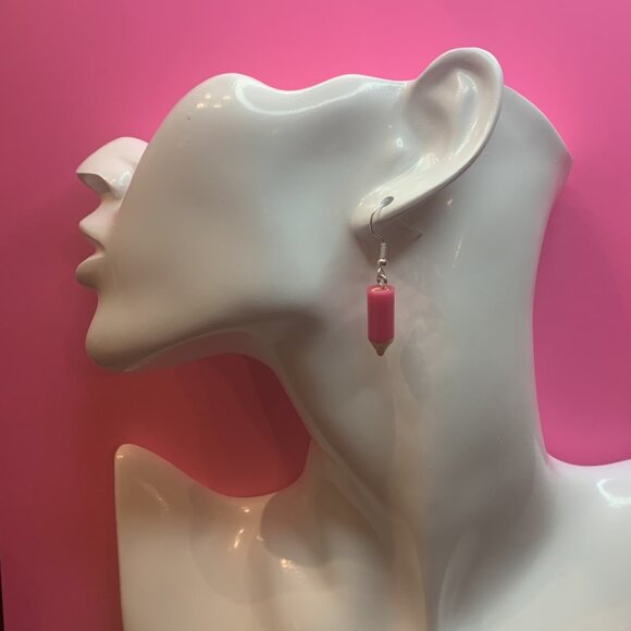 Pencil Earring, Teacher Appreciation Gift, Educator Earring, School Earring, Art - Picture 3 of 4